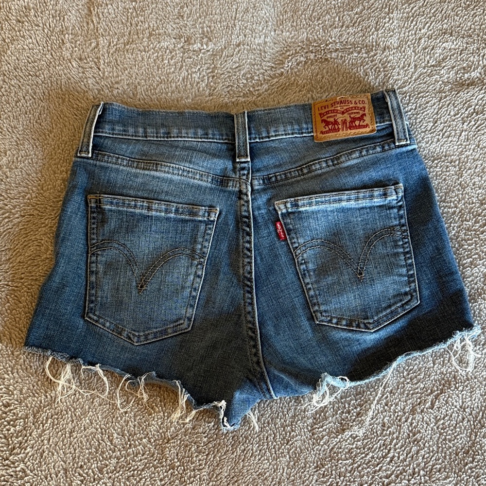 Levi's Classic Blue Jean Shorts for Women